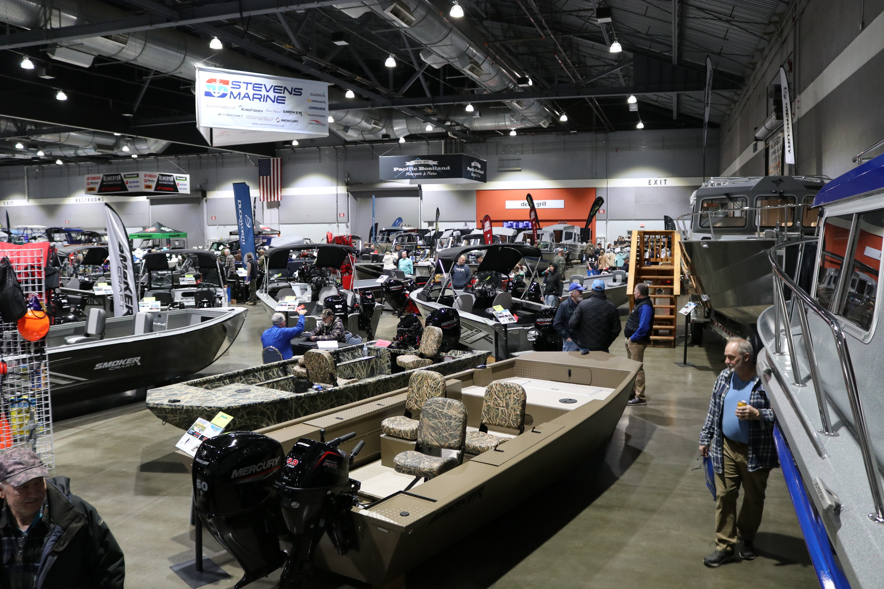 Go to stevensmarine.com (2019%20Sportsman%20Show subpage)